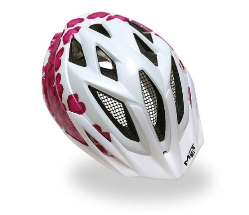 MET Kinder Helm MTB Crackerjack, weiss-rosa, 52-57cm Preisvergleich