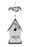 Outdoor Living : Kathy Hatch Blue Crab Collection Wood Birdhouse
