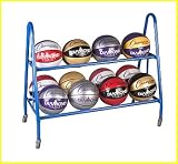 Champion Sports 12-Ball Powder Coated Ball Storage Cart