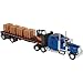 Die-Cast Truck Replica - Kenworth W900 Flatbed with Forklift, 1:32 Scale, Model# SS10263A