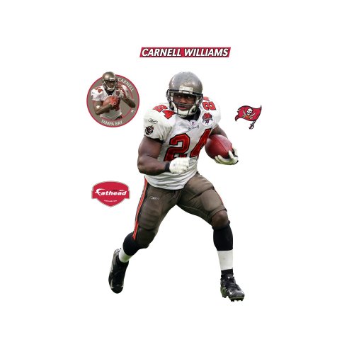 Fathead Carnell Williams Tampa Bay Buccaneers Wall Decal
