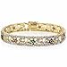 18K Gold Over sterling Silver Genuine Diamond