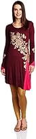 Folklore Women's Straight Kurta (FOKU001561_Maroon_X-Large)
