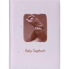 HENZO Baby-Tagebuch - F��E - Babytagebuch mit 44 illustrierten Seiten - Baby Fotoalbum - Buch zur Geburt oder Taufe