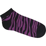 FULL TILT Zebra Ped Socks - Purple