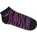 FULL TILT Zebra Ped Socks - Purple