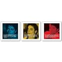 (16x16) Lot of 3 Michael Jackson Posters (Commemorative Collector's Set, Quotes) Music Posters Prints