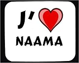 J_aime Naama tapis de souris d�cor�