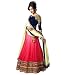 Sky Global Pink & Blue Georgette & Net Embroidered Semi-stitched Lehenga Choli (Lehnga_115_Free Size_Pink&Blue) RS.649.00