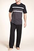 Pure Cotton Short Sleeve Stripe Pyjamas [T07-2879-S]