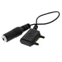 3.5mm Stereo HandsFree Headset Adapter Speaker Adaptor for Sony Ericsson C905A, K750, KW550I, KZ520, TM506, W200i, W300I, W350, W350i, W380, W518a, W580i, W760a, W800, W810I, Z310i, Z750a Cell Phone