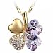 Swarovski Elements Crystal Four Leaf Clover Pendant Necklace 19"-CN9034P picture