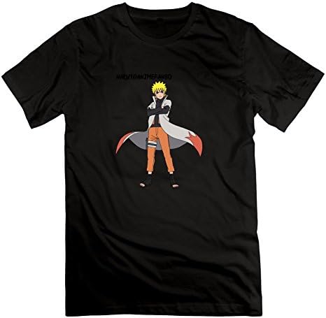 Men Hokage - Naruto Printed Short Sleeves Black Style Personality Shirts With Xx-large