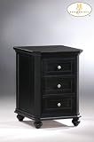 Home Elegance 8891BK-A3 3-DRAWER CABINET BLACK