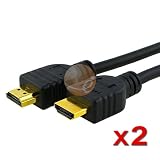 2 x HDMI Cable 15 ft v 1.3 1080P FOR PS3 DVD TO LCD HDTV TV