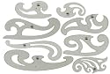 FRENCH CURVE SET 8/BX