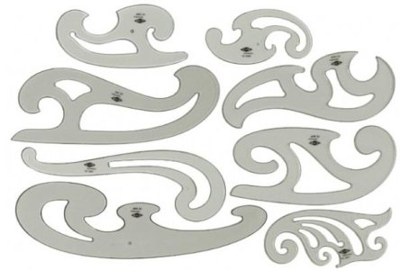 FRENCH CURVE SET 8/BX
