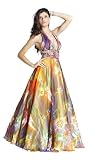 Blush 5034, Sizzling halter-style dress with multiple patterns