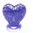 Heart purple 3D Crystal Puzzle