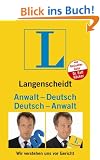 Langenscheidt Anwalt-Deutsch / Deutsch-Anwalt: Wir verstehen uns vor Gericht
