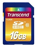 Transcend 16 GB Class 10 SDHC Flash Memory Card TS16GSDHC10E