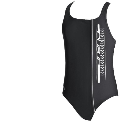 Arena Kinder Badeanzug Malena jr., black/white, 128, 23595