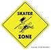 SKATER ZONE - Sign - xing skateboard skateboarder gift