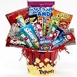 SCHEDULE YOUR DELIVERY DAY! Junk Food Junky Snack Food Gift Basket - Chocolate and Candy Bouquet
