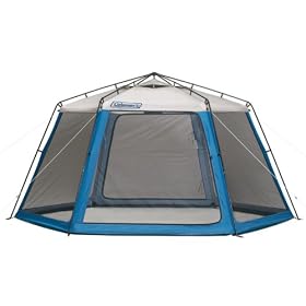 Coleman Insta-Clip 6-Sided Screenhouse - Blue/ White (14x12')