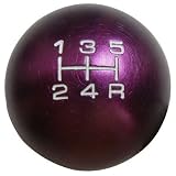 10x1.25mm Thread 5 speed Round Ball Type-R Shift Knob in Purple Billet Aluminum for... by VMS Racing