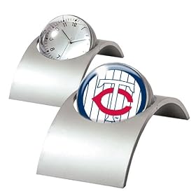 Minnesota Twins MLB Spinning Desk Clock by 