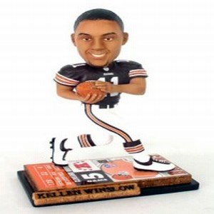 Cleveland Browns Kellen Winslow Jr. Ticket Base Forever Collectibles Bobble Head (Quantity of 1)
