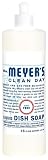 Mrs. Meyer's Clean Day Liquid Dish Soap, Scent Free, 16-Ounce Bottles (Pack of 6)