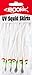 Boone Squid UV Skirt Lure (Pack of 5), White Sparkle, 4 1/4-Inch