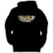 Powered by Rugby Union Football Sports Mens Hoodie (Black, Sizes X-Small - XXX-Large)