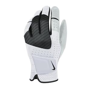 2014 Nike Mens Tech Xtreme Leather Golf glove Left Hand White/Black Large