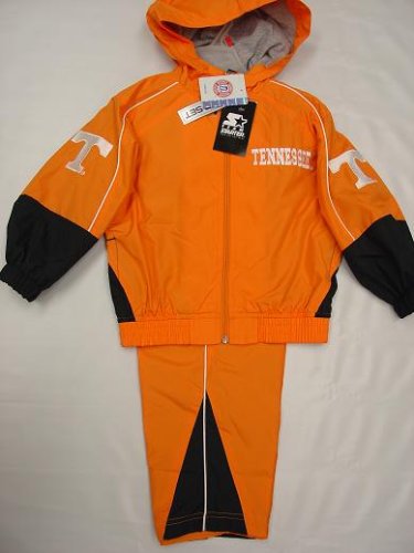 Buy Tennessee Volunteers Youth / Kids 2 pc black and orange Wind Suit hooded jacket and pants