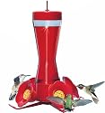 Perky Pet 203CP Pinch Waist Glass Hummingbird Feeder, 8 oz capacity