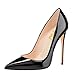 FSJ Women Pointed Toe Pumps High Heel Stiletto Sexy Slip On Dress Shoes Size 4-15 US