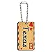 Air Mail Postcard Love for Texas Wood Wooden Rectangle Key Chain