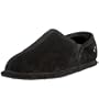 BEARPAW Men's Romeo Shearling Slipper,Black,9 M