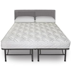 Sleep Master 6-Inch Tight Top Independent Pocketed Spring Mattress and Platform Metal Bed Frame/Mattress Foundation, Twin