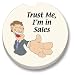 Trust Me, Im In Sales Car Coaster, Single
