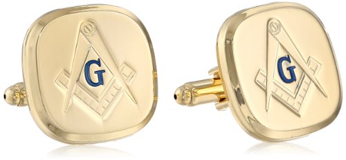 Status men s cuff links square with rounded corners mas…