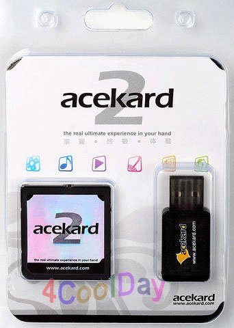 Acekard 2 DS Slot 1 Multimedia Game Shark Action Replay Cheat Code Expansion Card Micro SDHC Memory R4DS Adapter