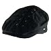 New Cotton Distressed Frayed Ivy Cabby Driver Cap Hat Black Small Medium