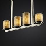 Justice Design ALR-8778-10-DBRZ Dakota 4-Light Bar Chandelier