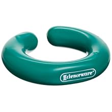 Bel-Art Scienceware 183080500 "C" Shape Open Lead Ring with Vikem Vinyl Coating, 74mm OD x 48mm ID