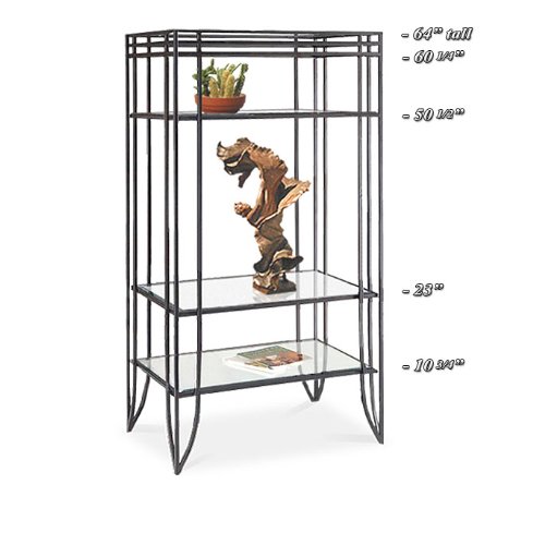 Black Metal 4 Tier Shelf Buffet Curio Etagere Cabinet Black Metal 4 Tier Shelf Buffet Curio Etagere Cabinet