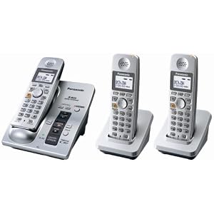 Panasonic KX-TG6053S 5.8 GHz FHSS Expandable Digital Cordless Phone System with 3 Handsets